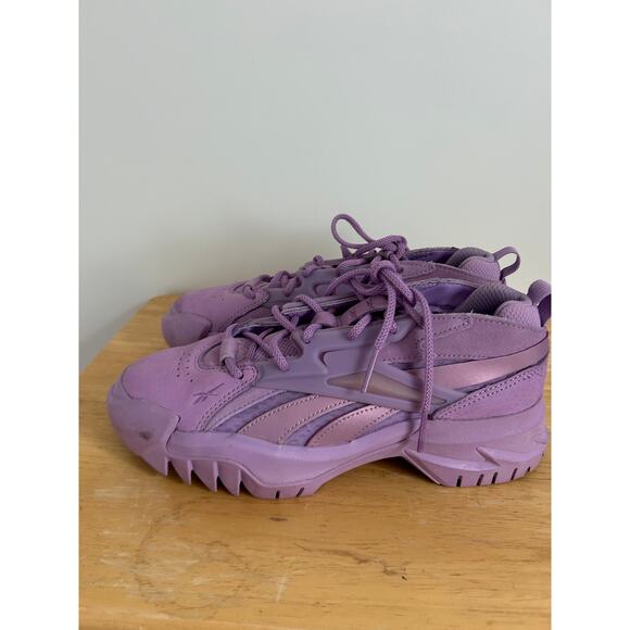 Cardi B Reebok Club V2 Puzzled Purple Sneakers - Size 9 - Picture 4 of 11